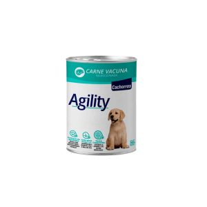 LATA AGILITY PERRO CACHORRO CARNE 340 G